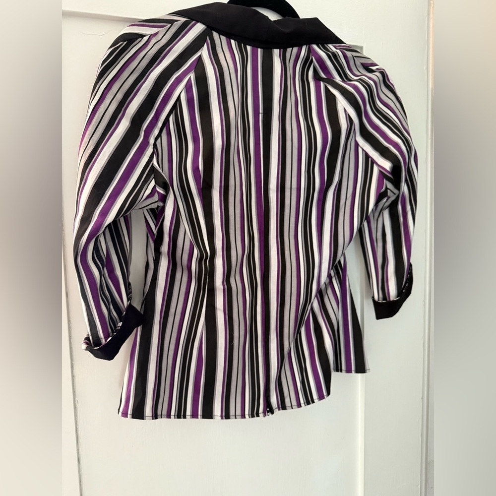 Pinup couture Doris batwing top in solstice stripe large - Picture 7 of 9